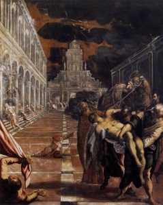 "The Saint's Body Brought to Venice" - Tintoretto http://www.terminartors.com